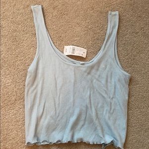 PacSun Me to We light blue crop top